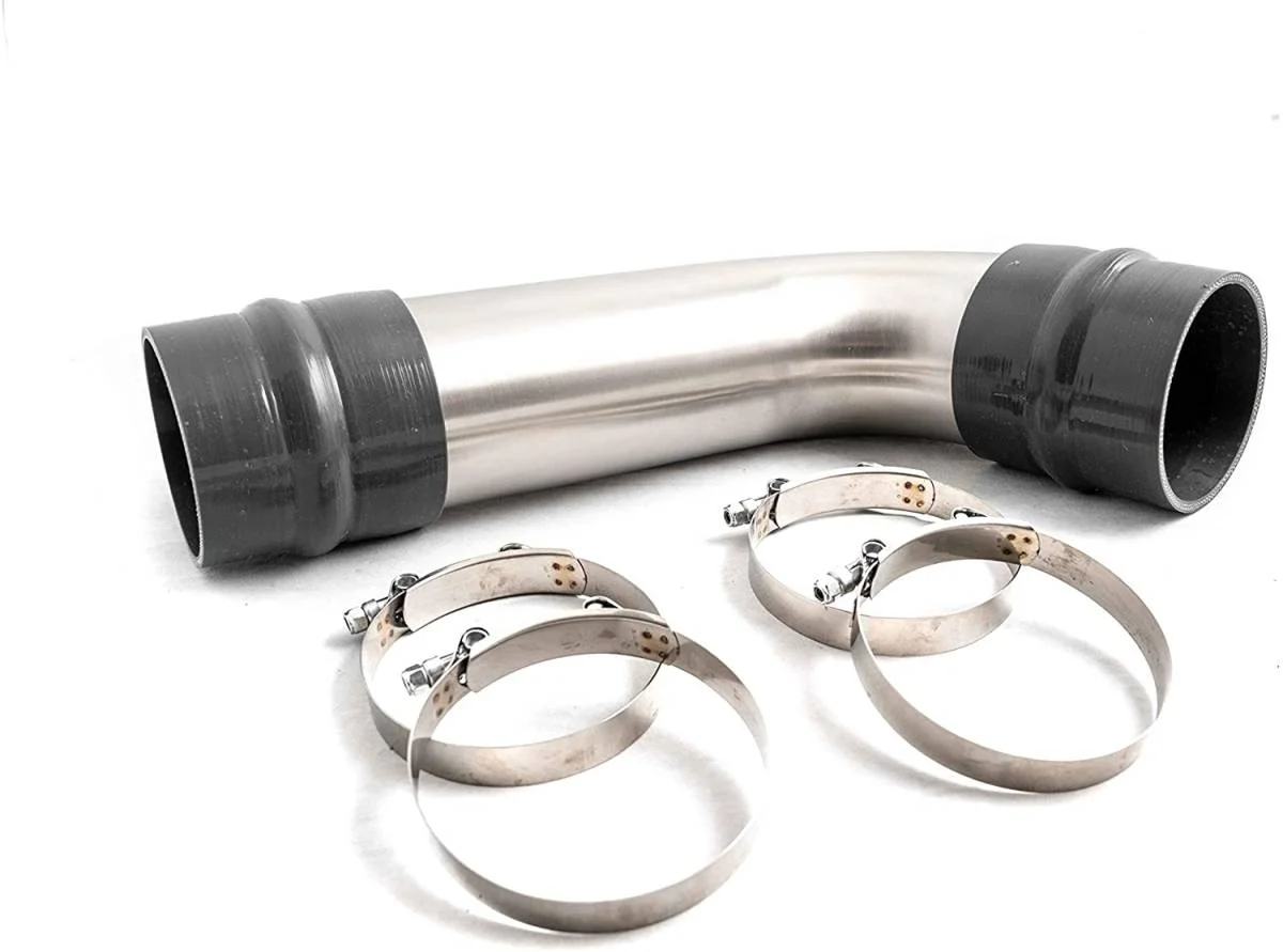 Rudy's 4" Stainless Steel Intake Resonator Pipe For 17-19 Chevy/GMC 6.6L Duramax