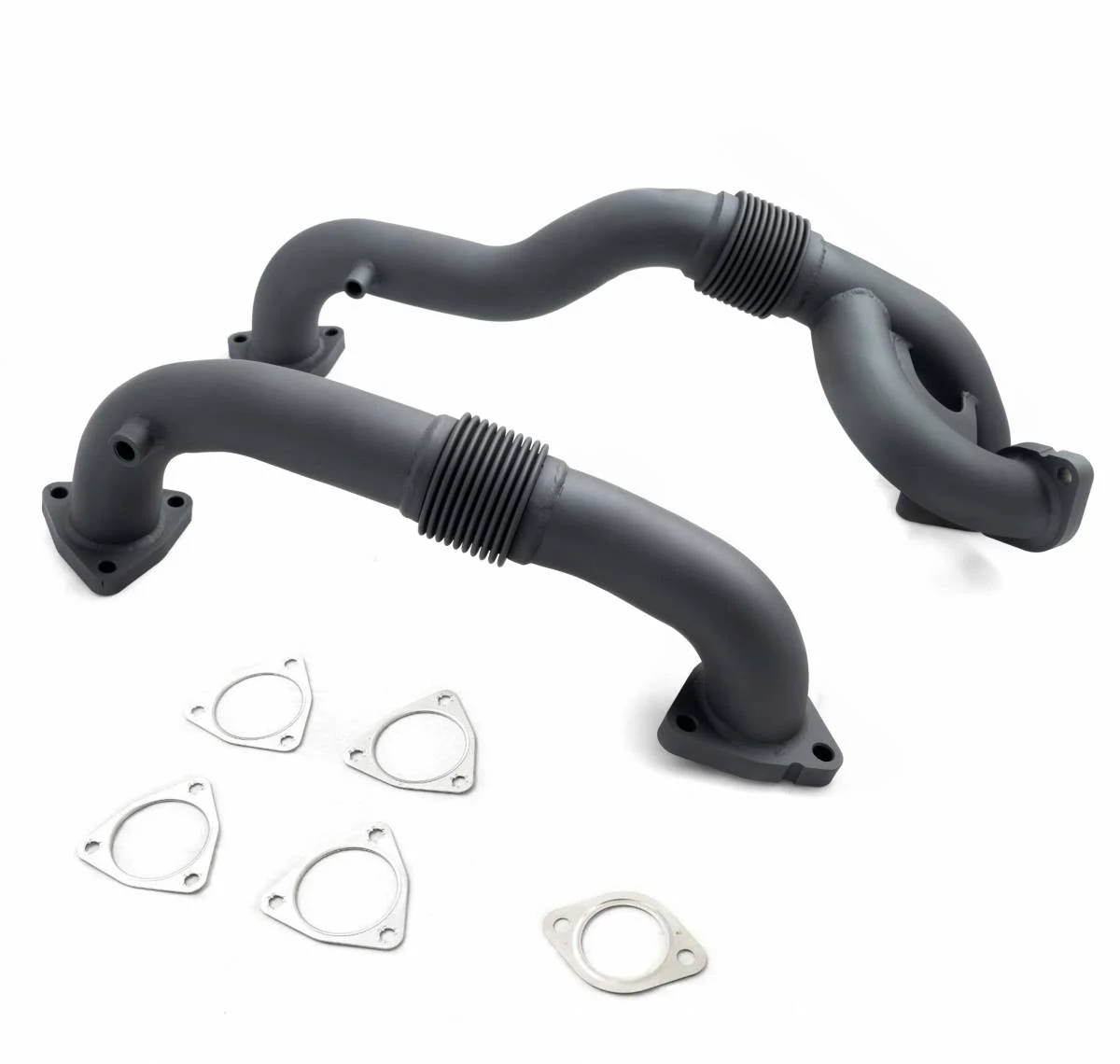 Rudy's High Temp Coated Heavy Duty Thick Wall Up Pipe Kit For 08-10 6.4 Powerstroke