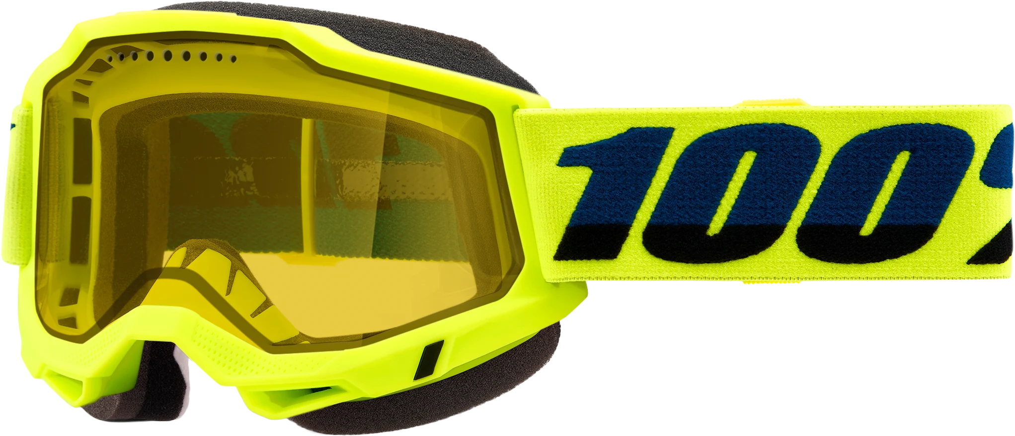Accuri 2 Snowmobile Goggle Neon Yellow W/ Yellow Lens