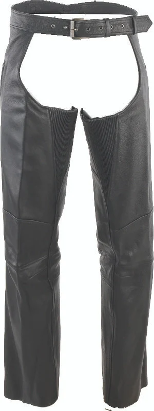 Kuryakyn Leather By River Road Longhaul Leather Chaps Black - XL - 094441