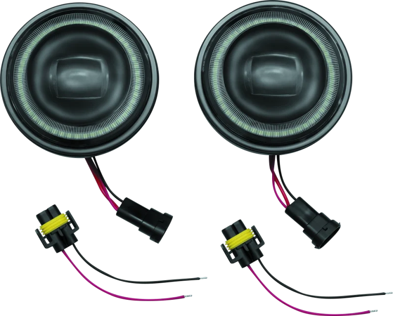 Kuryakyn 4-1/2inch Vision Passing Lmps Black - 2466