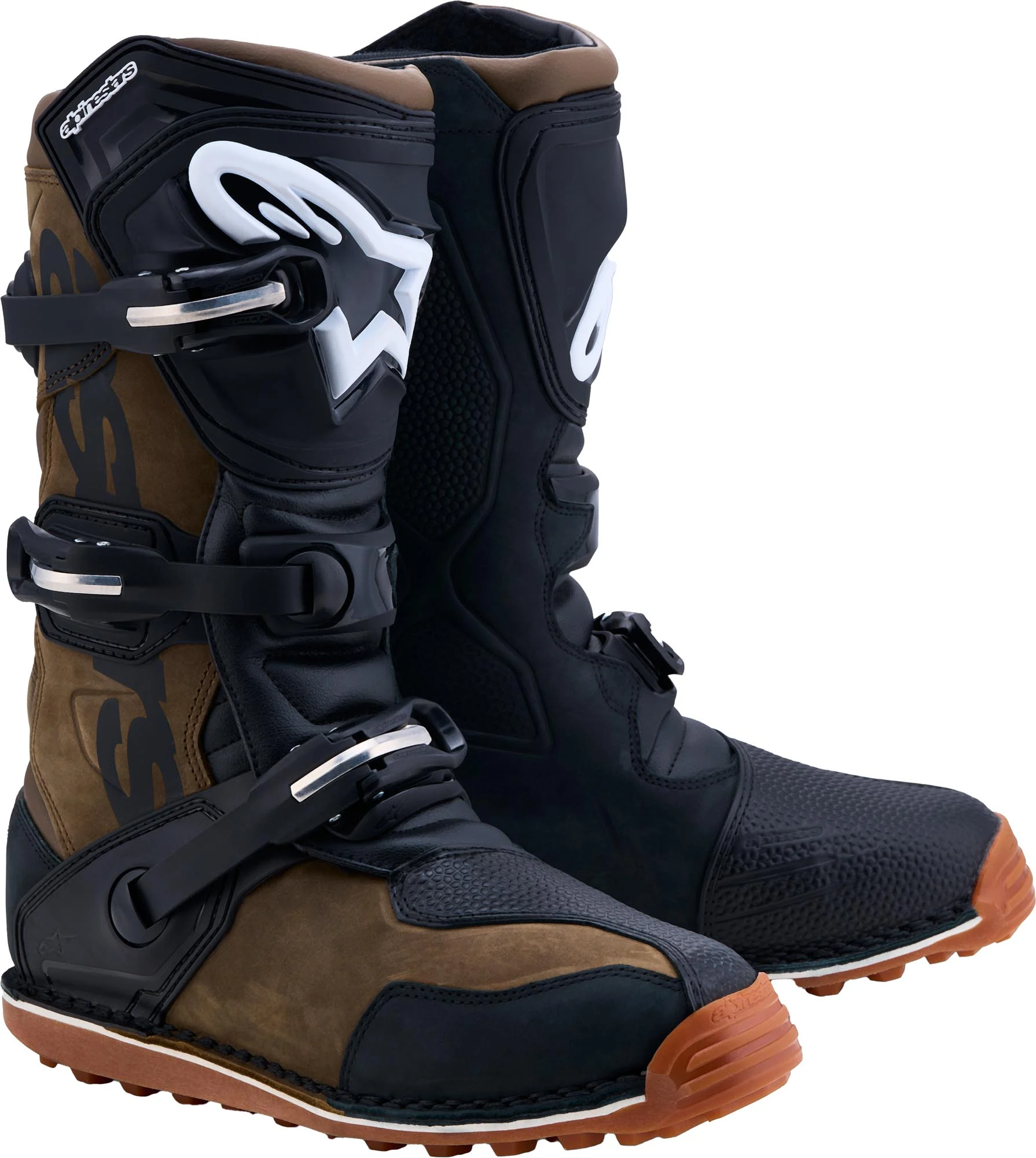 Alpinestars Tech-T Motorcycle Boots brown/black