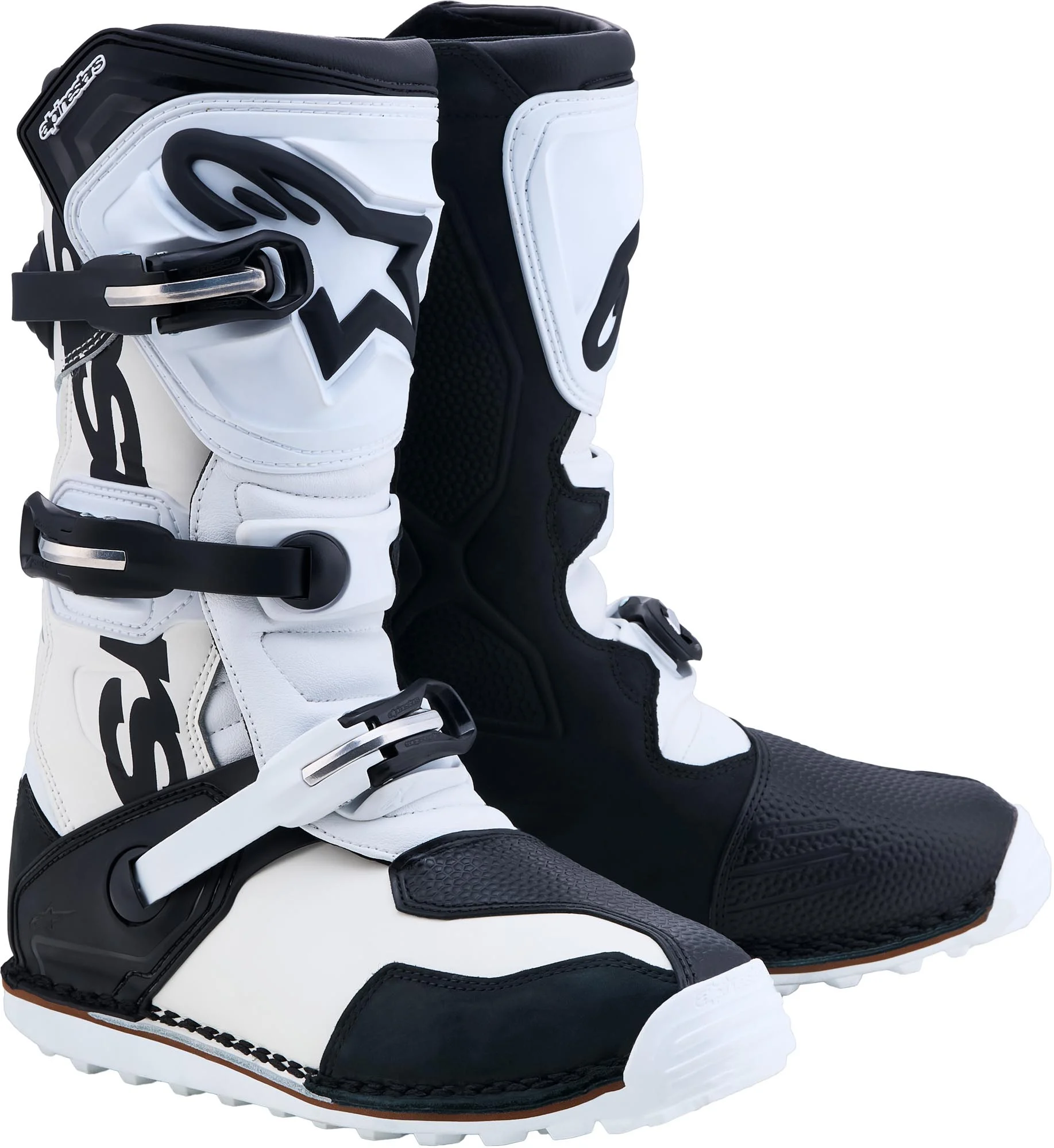Alpinestars Tech-T Motorcycle Boots white/black/white