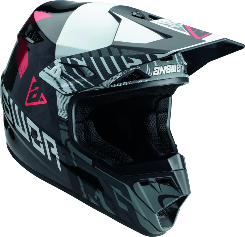 Answer Adult AR3 Ronin Helmet - Black/White/Crimson