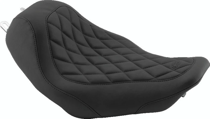 Mustang 04-21 Honda VT750 Aero Wide Touring 2PC Seat w/Driver Backrest - Black - 79391