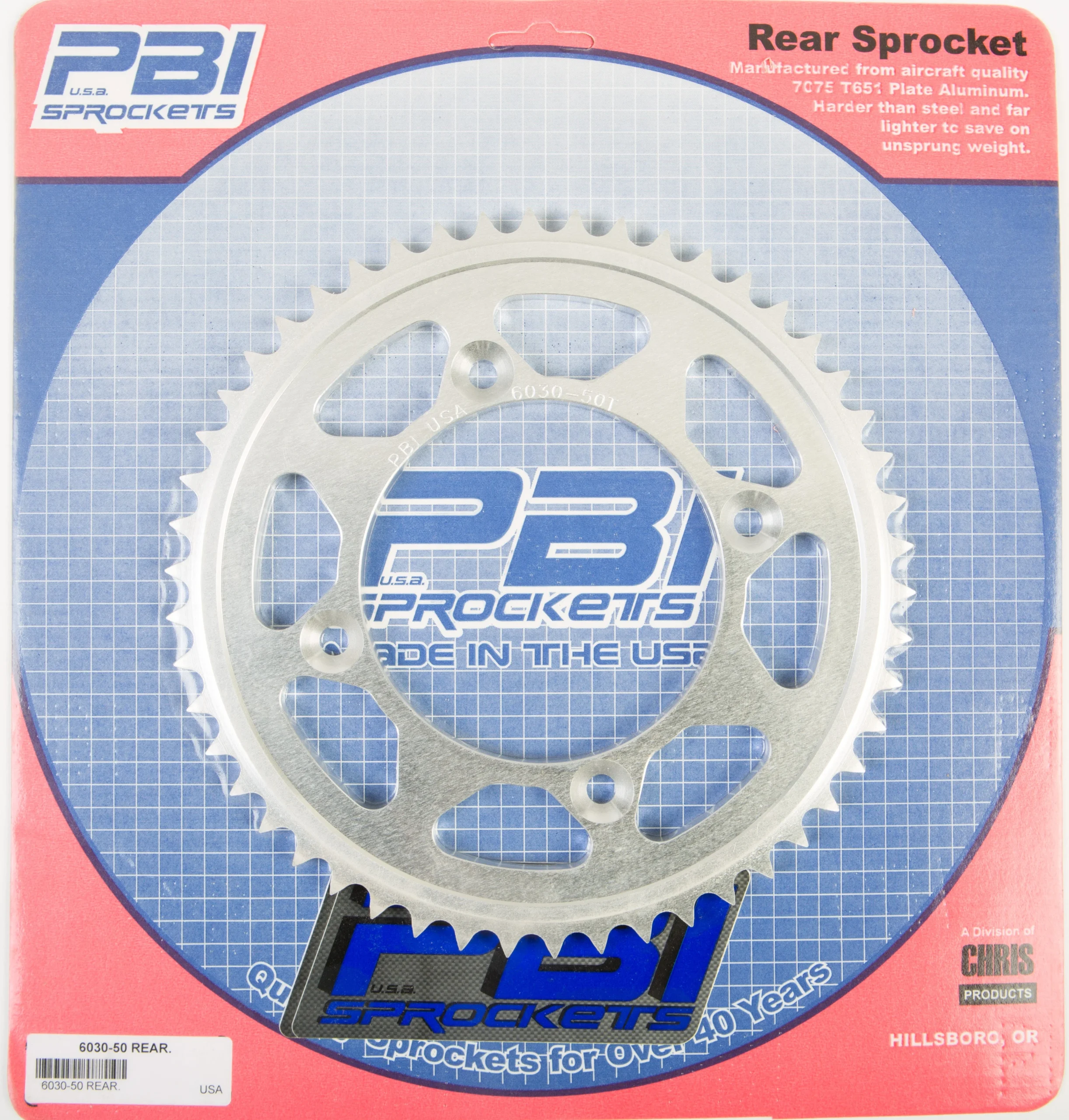 Rear Sprocket Aluminum 50t 428 Suz/Yam