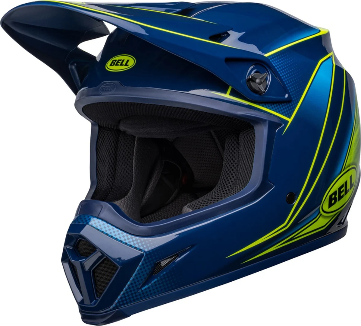 Bell MX-9 Mips Zone Motocross Helmet  blue/yellow
