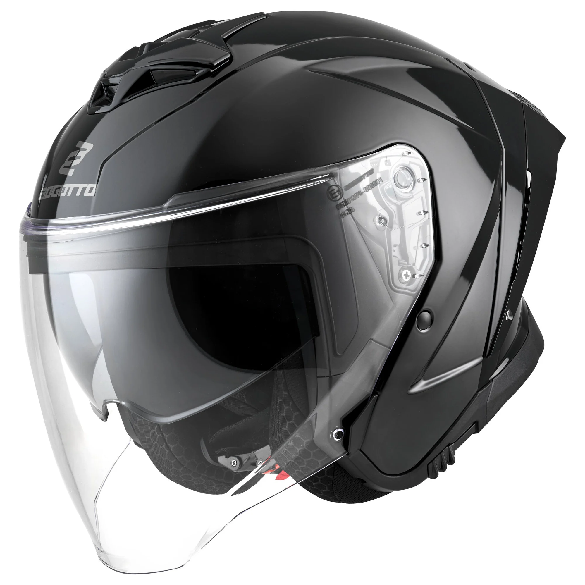Bogotto H599 Jet Helmet black