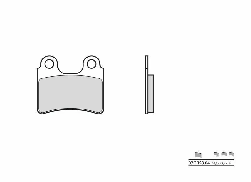 Brembo S.p.A. Street Carbon Ceramic Brake pads - 07GR5804
