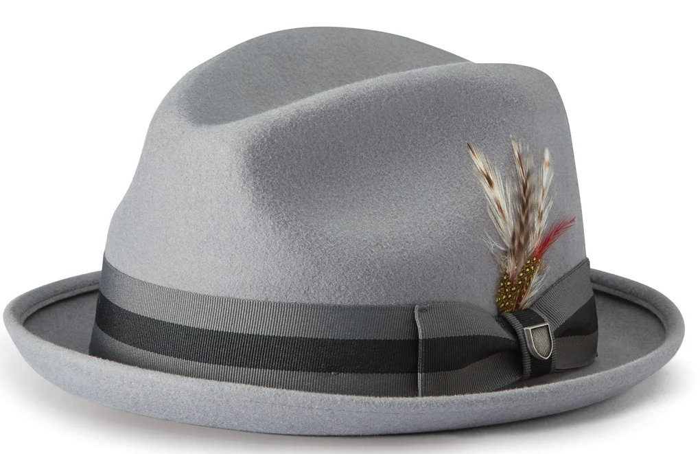 Brixton Gain Fedora Hat grey