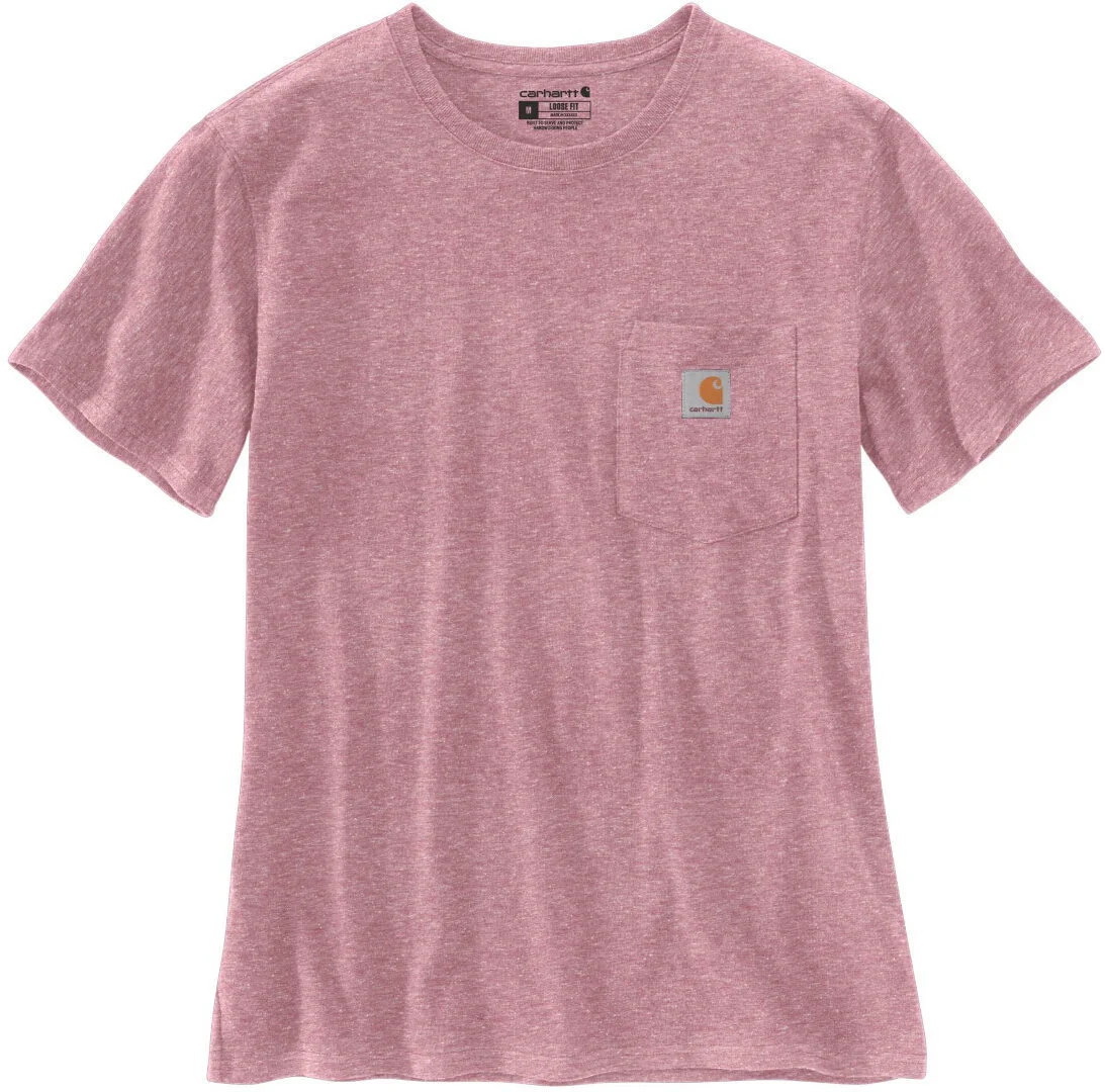 Carhartt Iconic WK87 Pocket Ladies T-Shirt pink