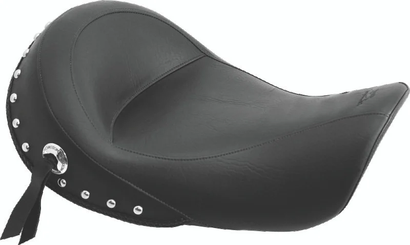Mustang 06-17 Harley Dyna Standard Touring Solo Seat w/Studs - Black - 76106