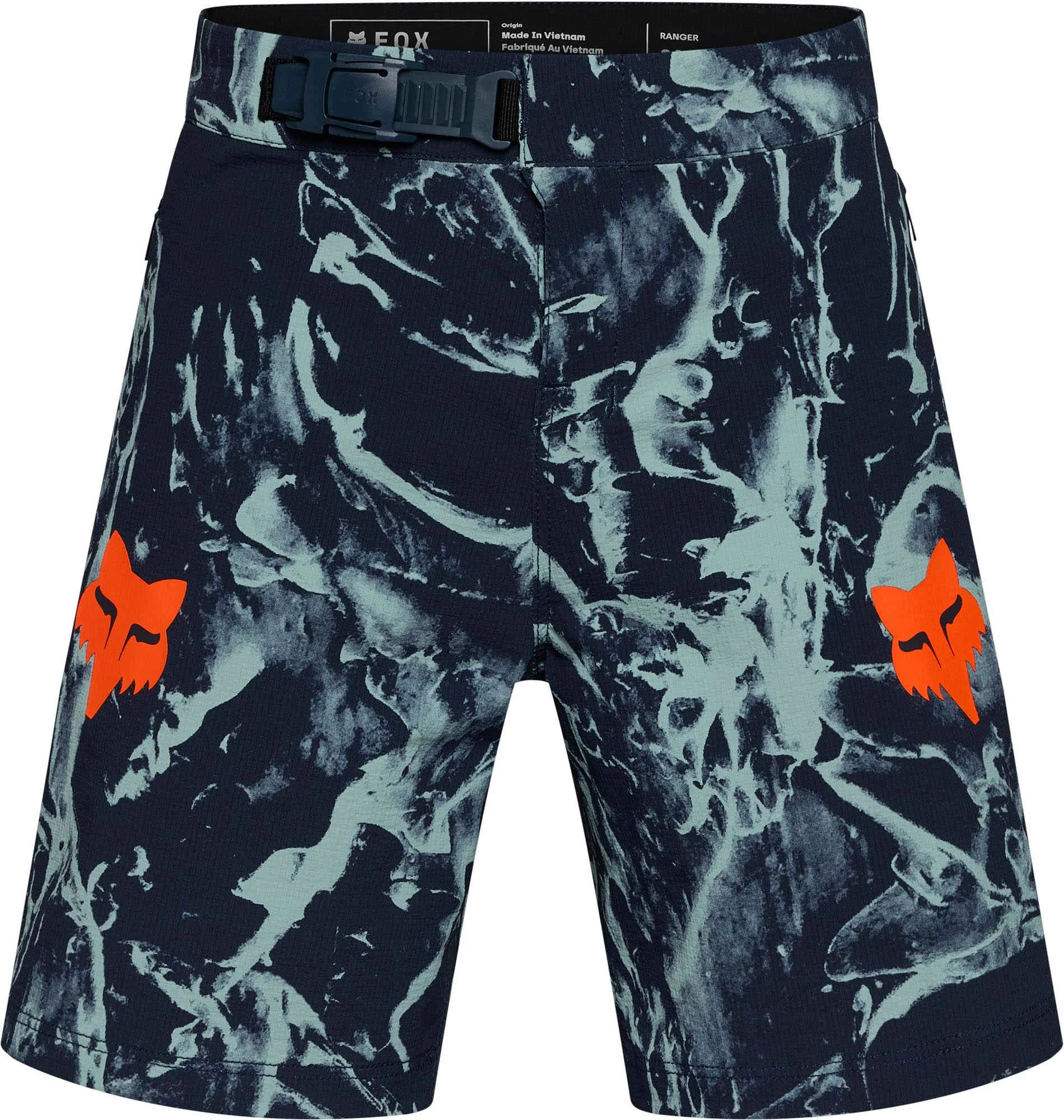FOX Ranger Image Print Youth Bicycle Shorts midnight blue