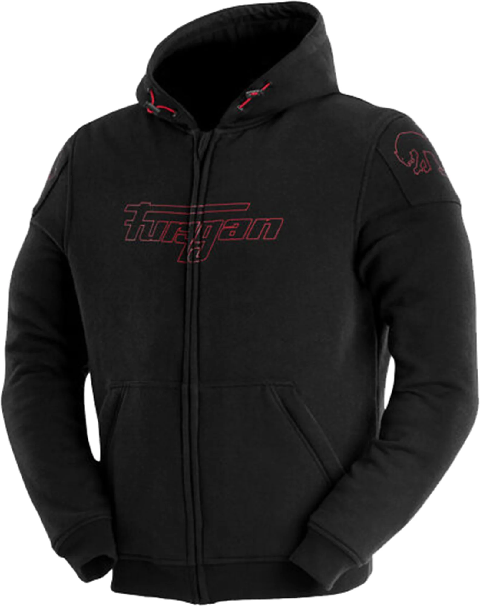 Furygan Livio X Kevlar Ladies Motorcycle Textile Jacket black/red