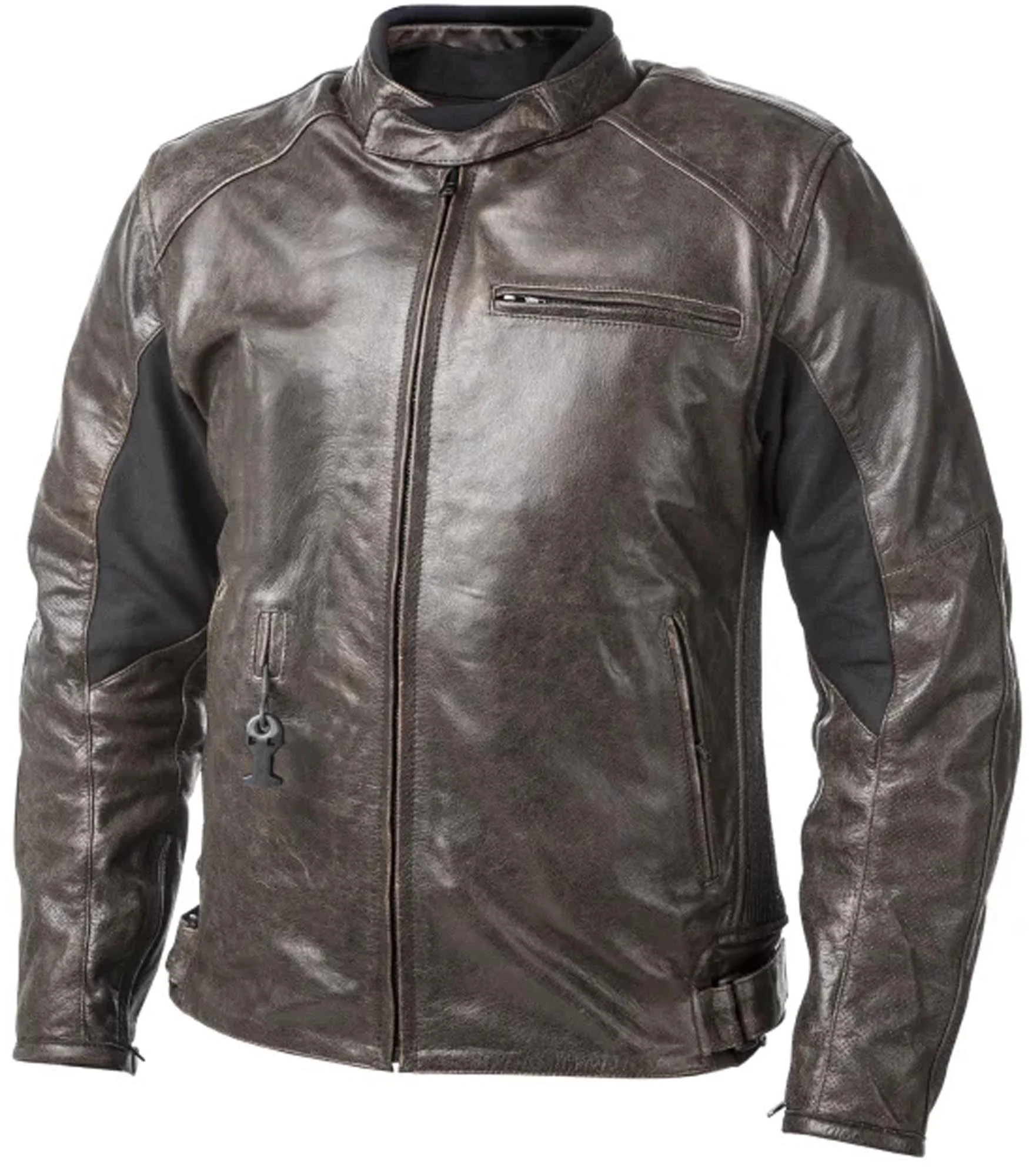 Helite Roadster 2.0 Airbag Motorcycle Leather Jacket  Vintage Brown