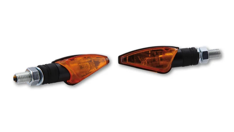 HIGHSIDER smart Toledo Bulb Indicator Body Black / Lens Orange (Pair), Front & Rear