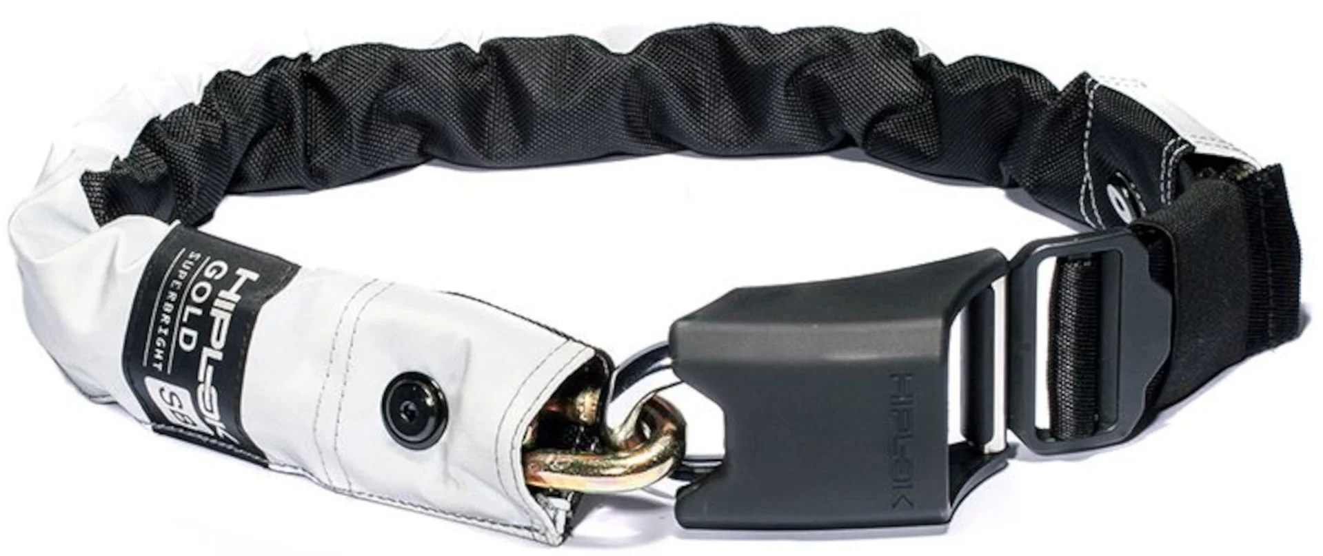 Hiplok Gold Chain Lock white