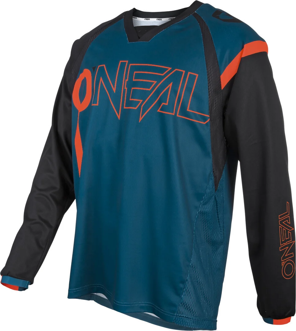 Oneal Element Hybrid FR Bicycle Jersey dark blue/orange