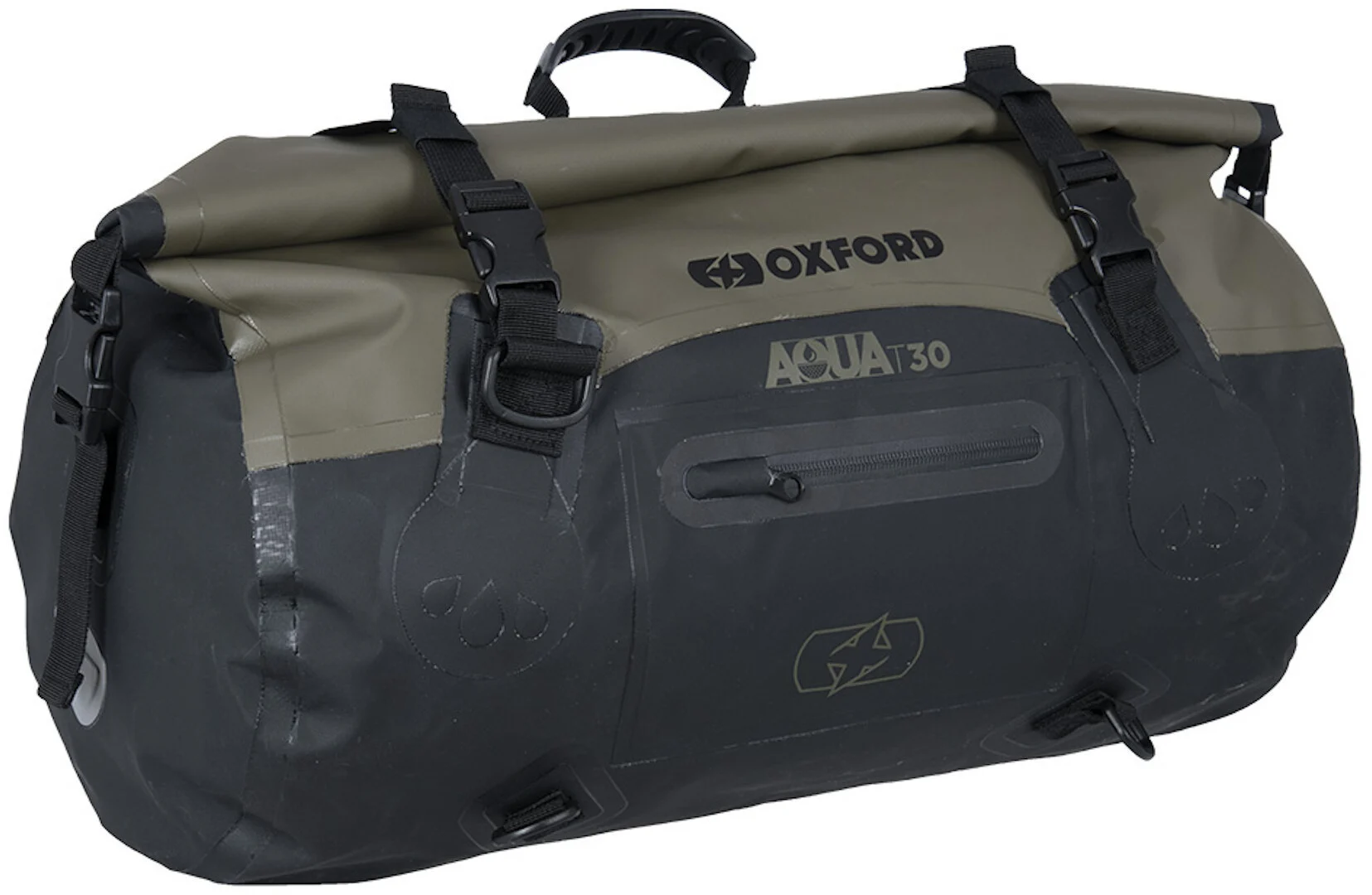 Oxford AQUA T-30 Roll Bag black/olive