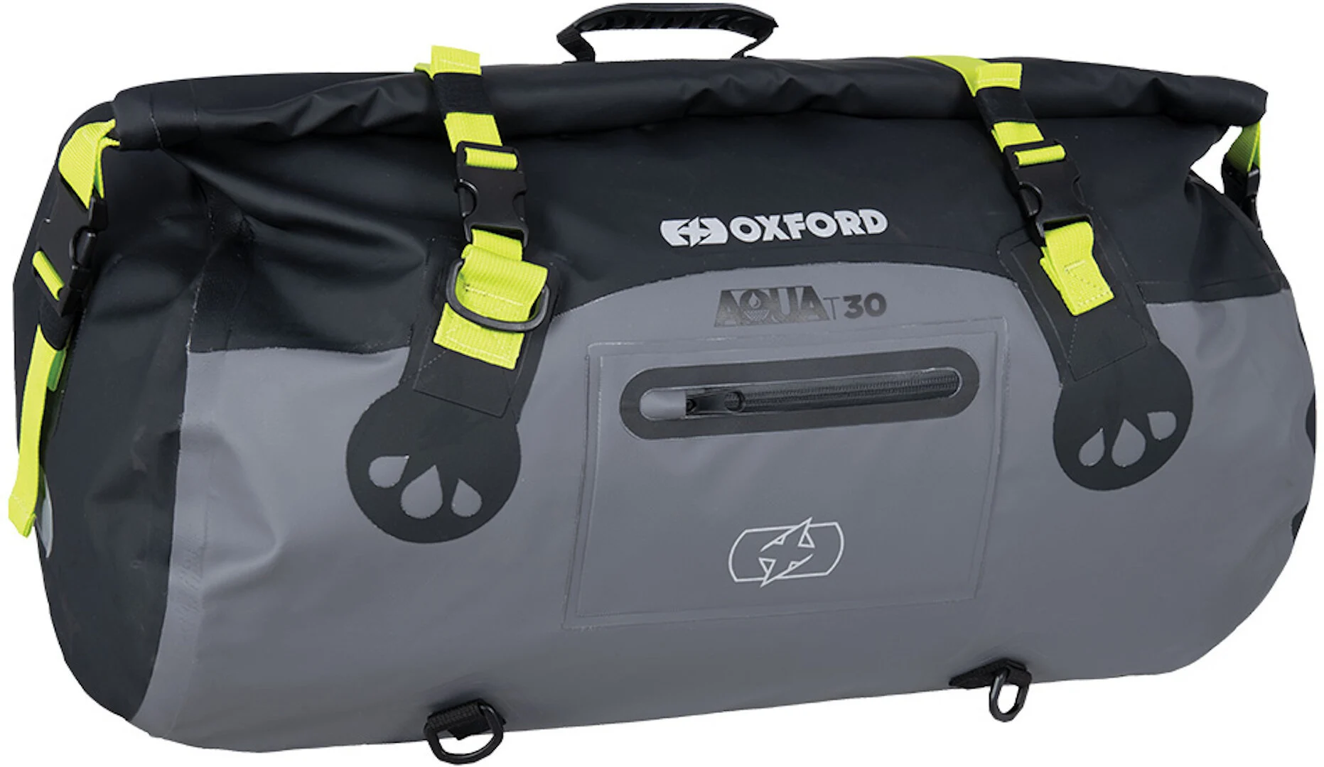 Oxford AQUA T-30 Roll Bag grey/black/yellow