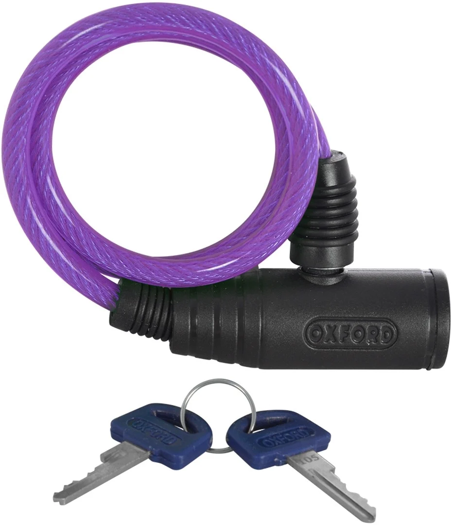 Oxford Bumper Cable Lock purple