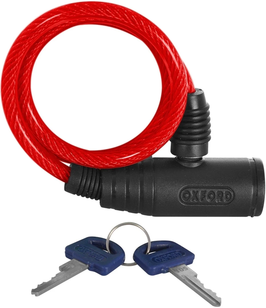 Oxford Bumper Cable Lock red