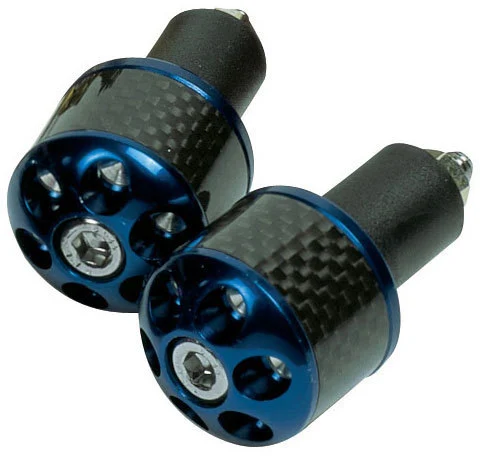 Oxford Carb-Ends Bar End Weights blue