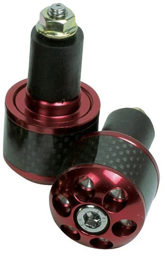 Oxford Carb-Ends Bar End Weights red