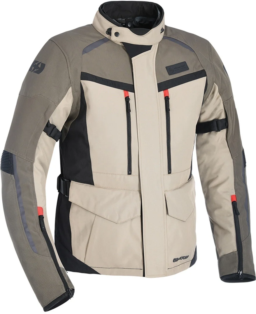 Oxford Continental Motorcycle Textile Jacket dark brown/light brown