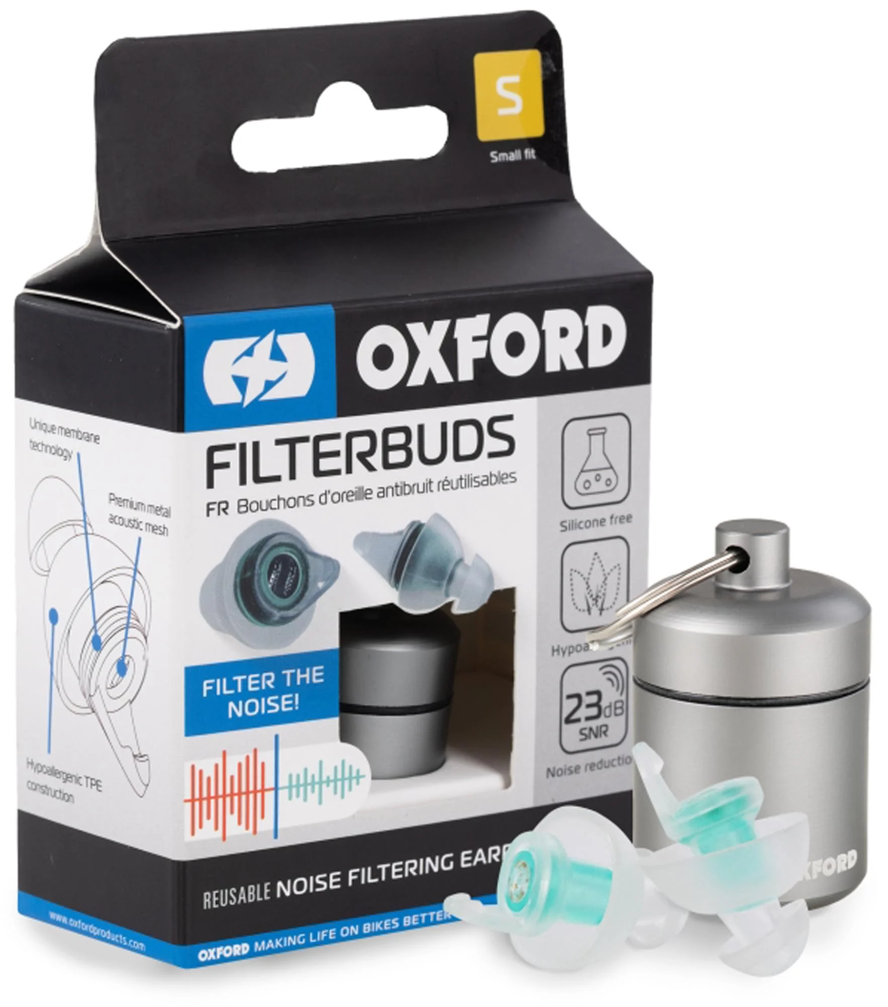 Oxford FilterBuds Earplugs Small Fit 23 SNR