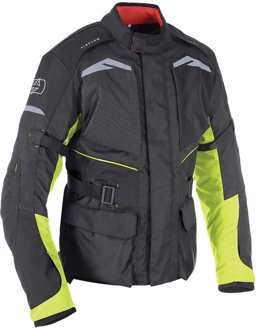 Oxford Quebec Motorcycle Textile Jacket black/neon