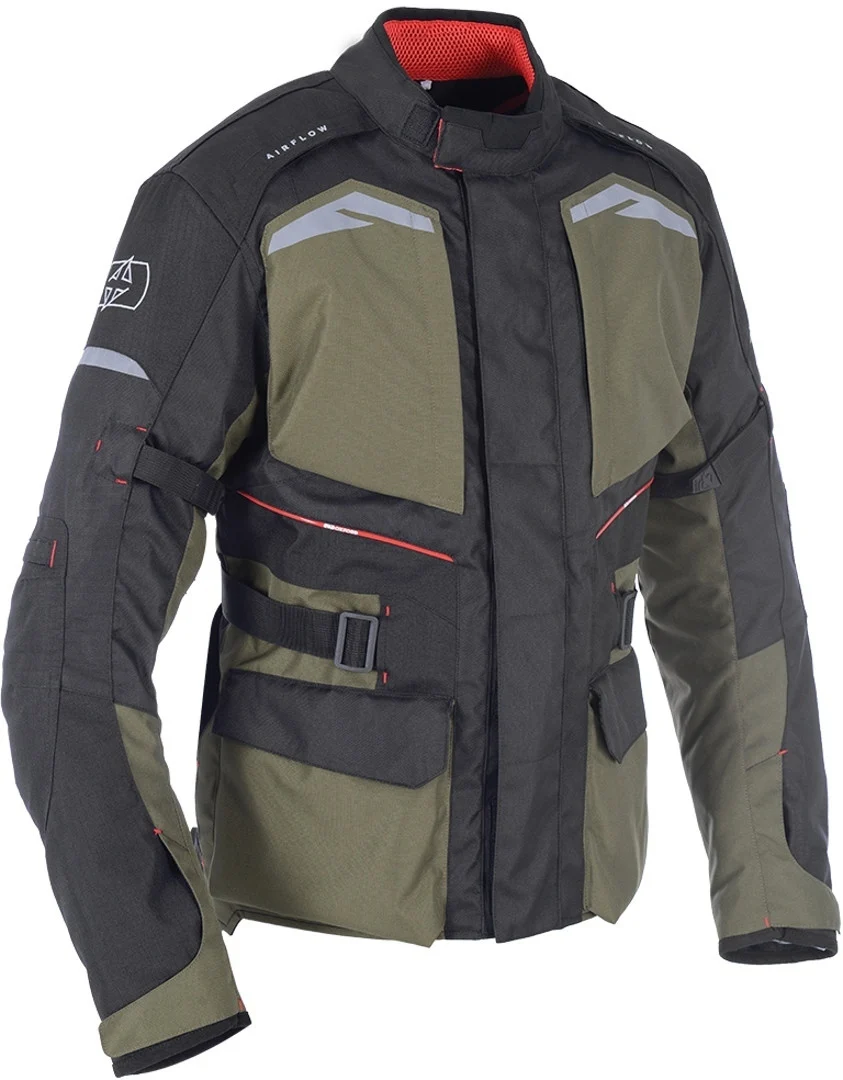 Oxford Quebec Motorcycle Textile Jacket Military Green