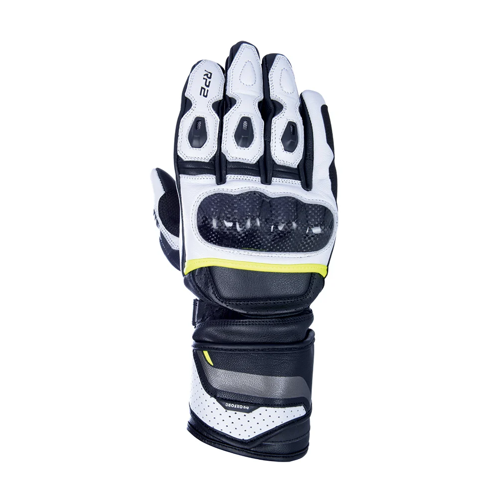 Oxford RP-2 2.0 Motorcycle Gloves black/white/neon-yellow