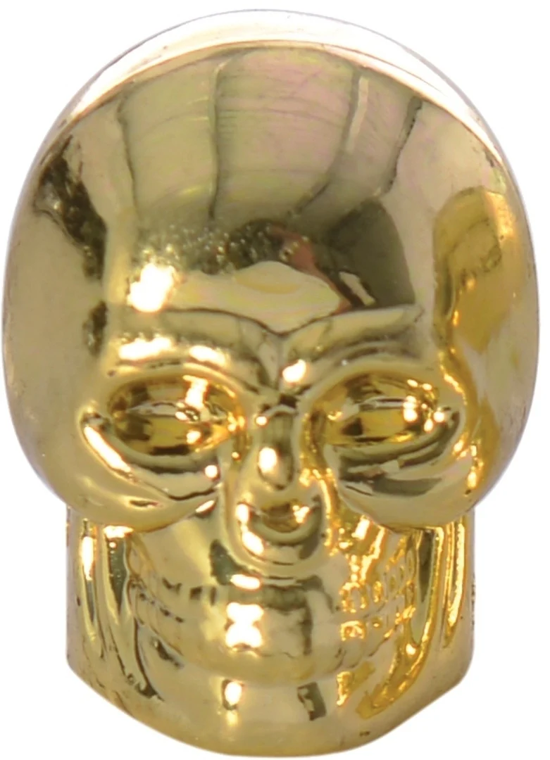 Oxford Skull Valve Caps yellow