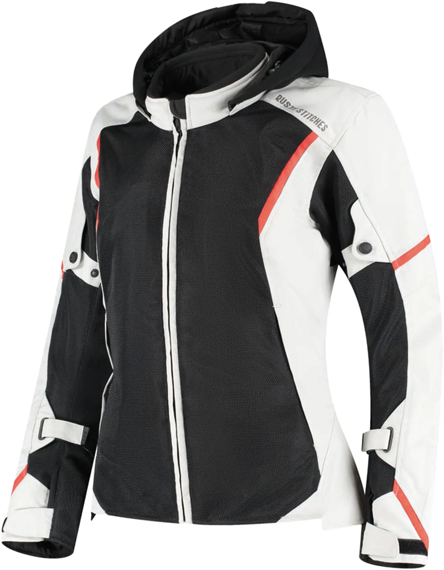 Rusty Stitches Caroline Ladies Motorcycle Textile Jacket grey/black