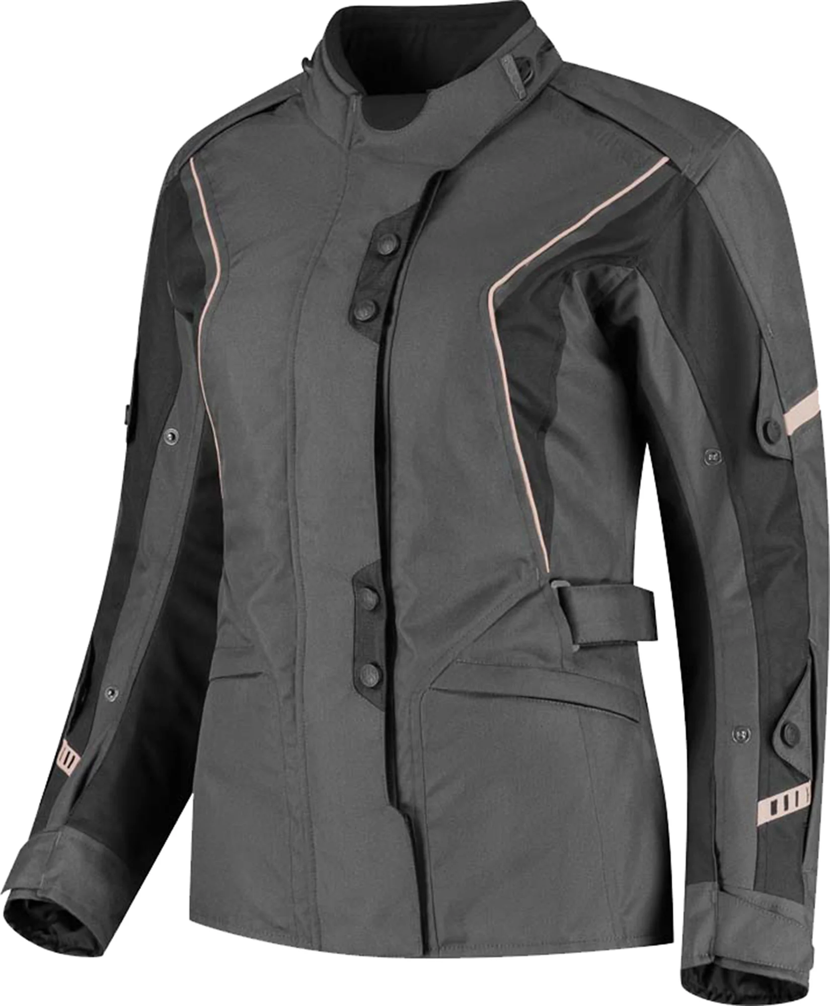 Rusty Stitches Leah waterproof Ladies Motorcycle Textile Jacket anthracite/black