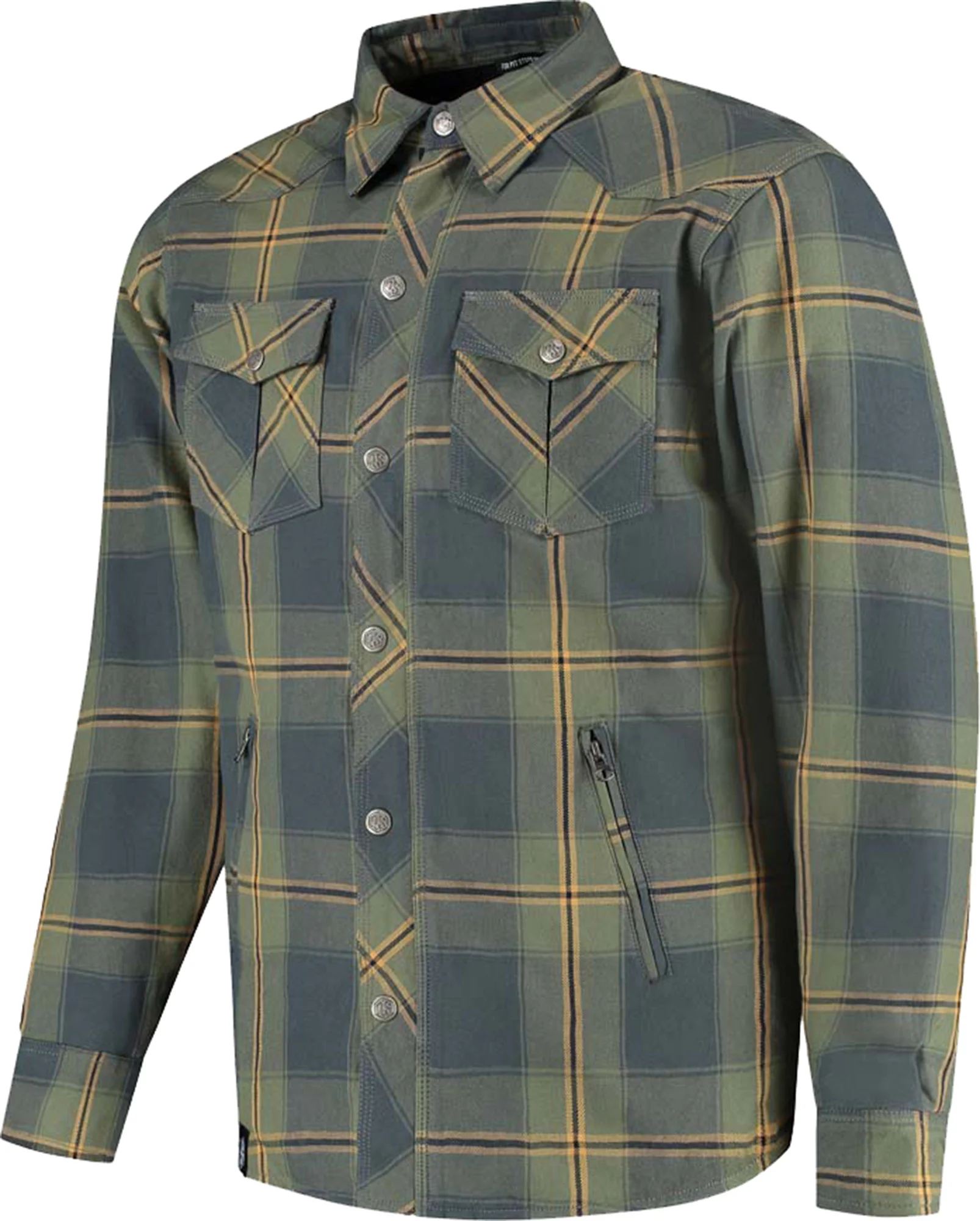 Rusty Stitches Noah Fleece Tech Motorcycle Textile Jacket blue/green