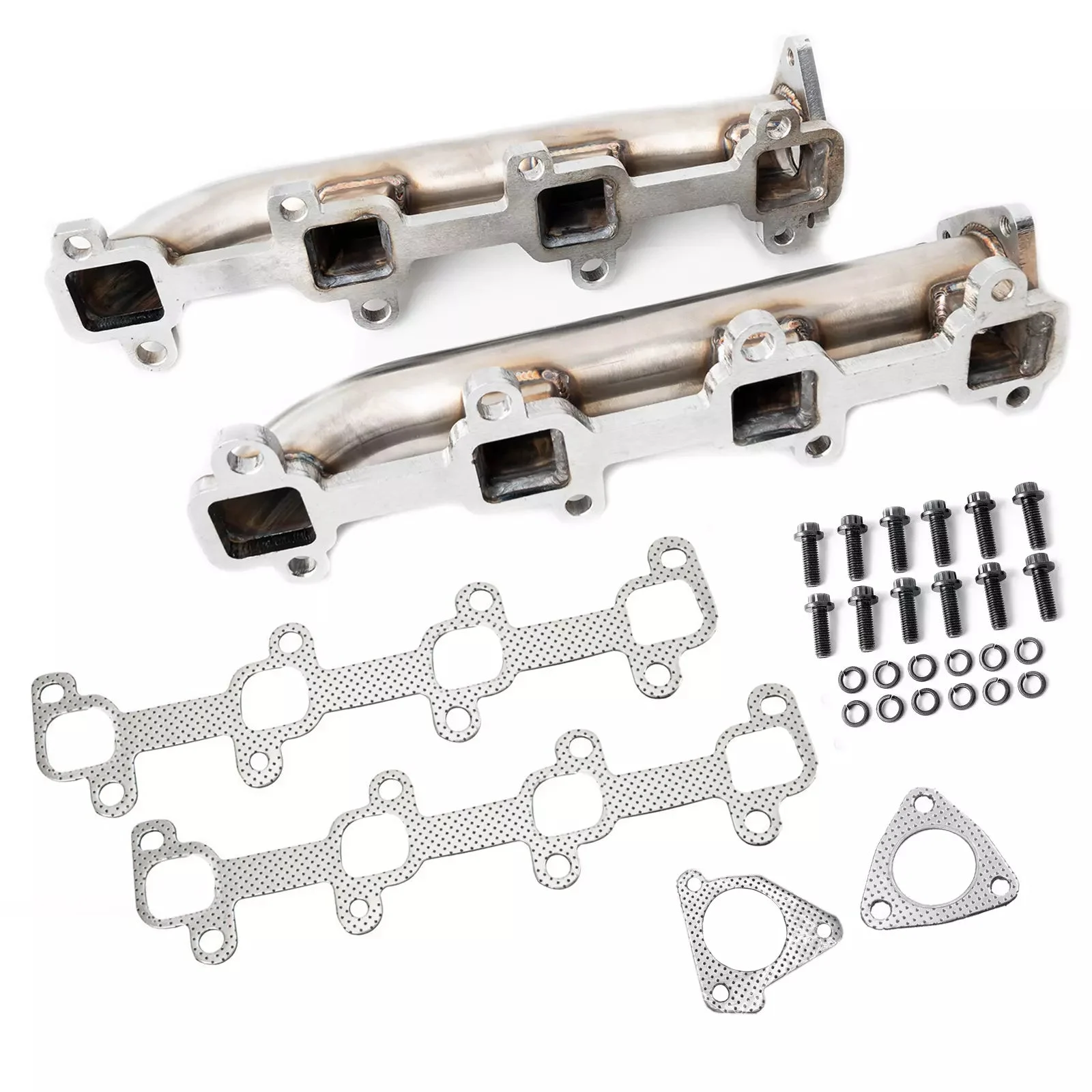 Rudy's Stainless Performance Exhaust Manifold Kit For 2001-2016 GM 6.6L Duramax