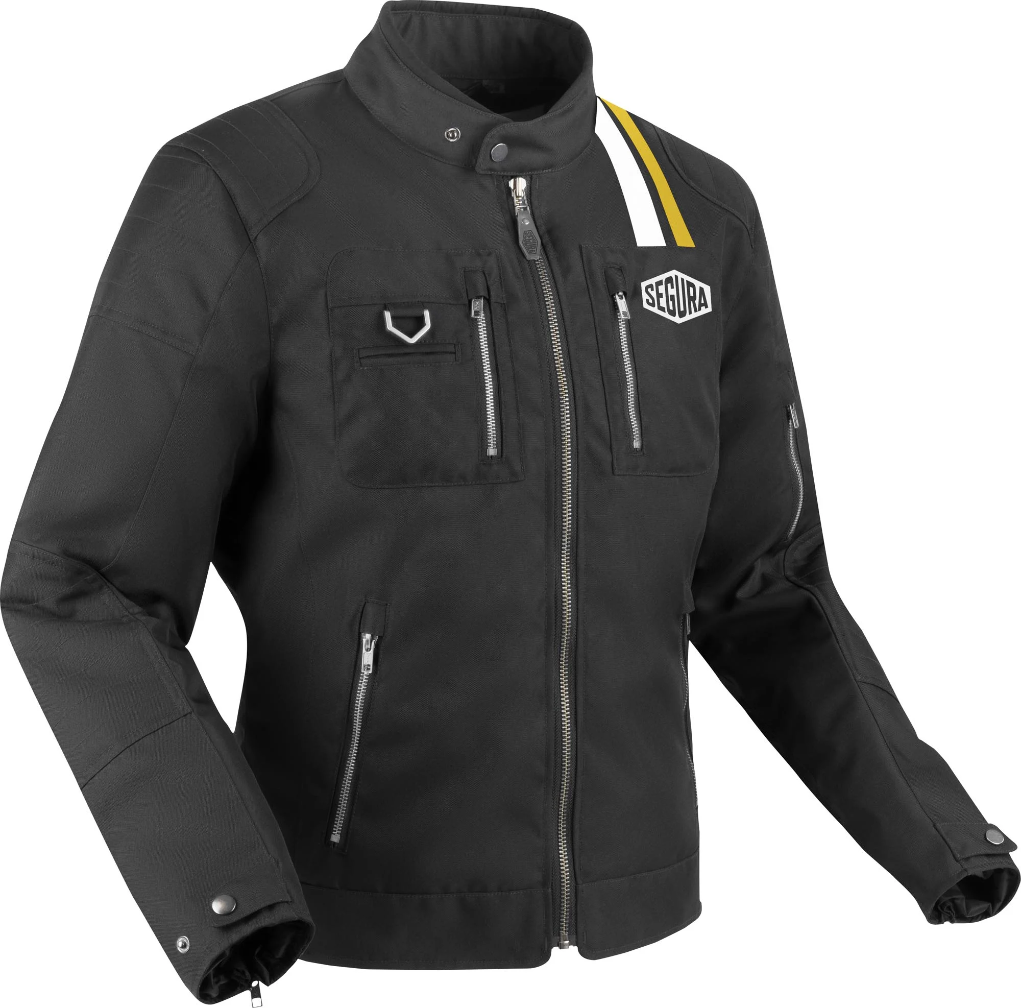 Segura Scorpio Motorcycle Textile Jacket  black/white/yellow