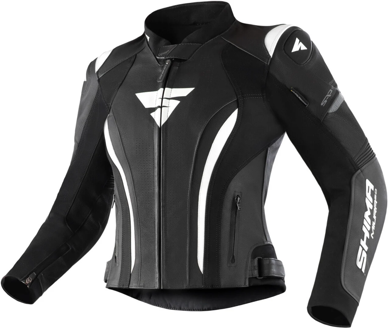 SHIMA Miura 2.0 Ladies Motorcycle Leather Jacket black/hotpink