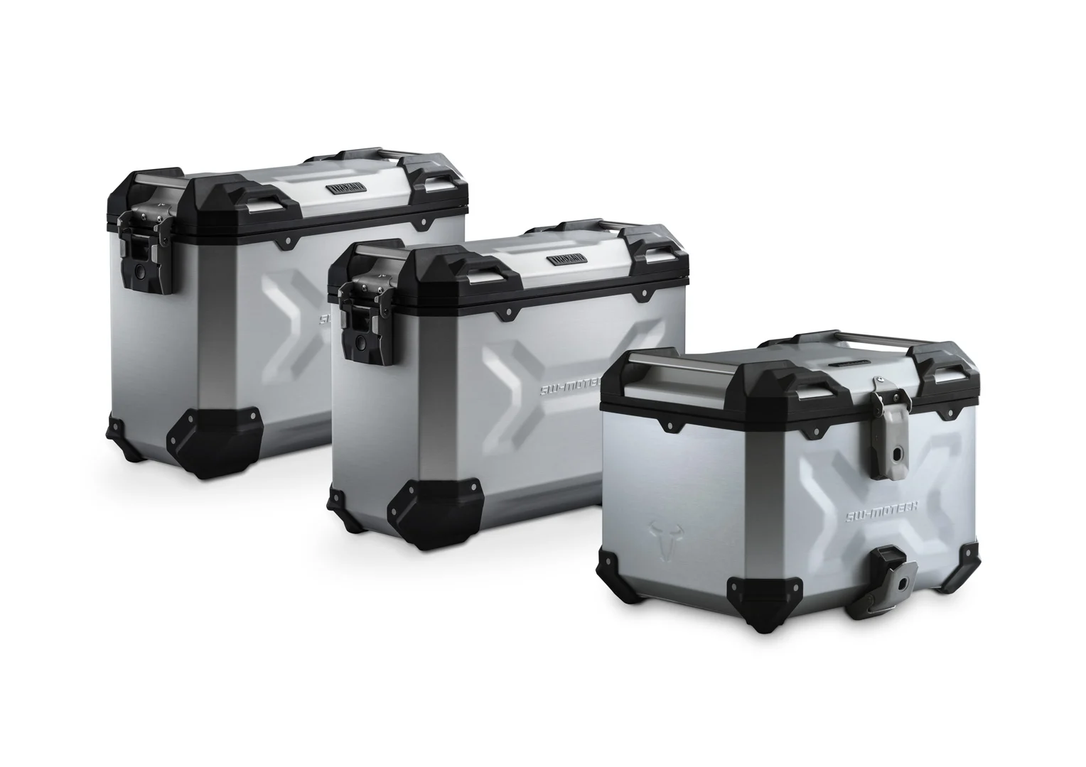 SW-Motech Adventure set TRAX ADV for Akrapovic - Silver. Kawasaki KLE500 / KLE500 SE (26-).