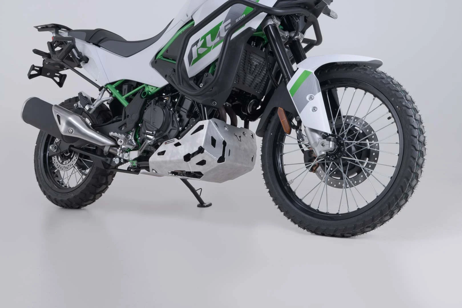 SW-Motech Engine guard - Silver. Kawasaki KLE500 / KLE500 SE (26-).