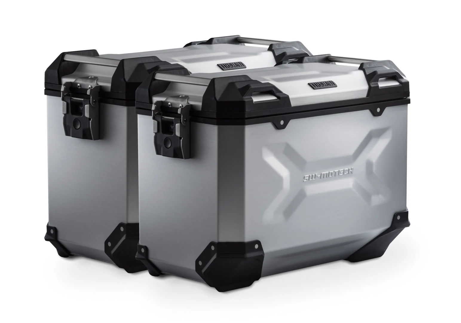 SW-Motech TRAX ADV aluminium case system - Silver. 45/45 l. Kawasaki KLE500/KLE500 SE (26-).