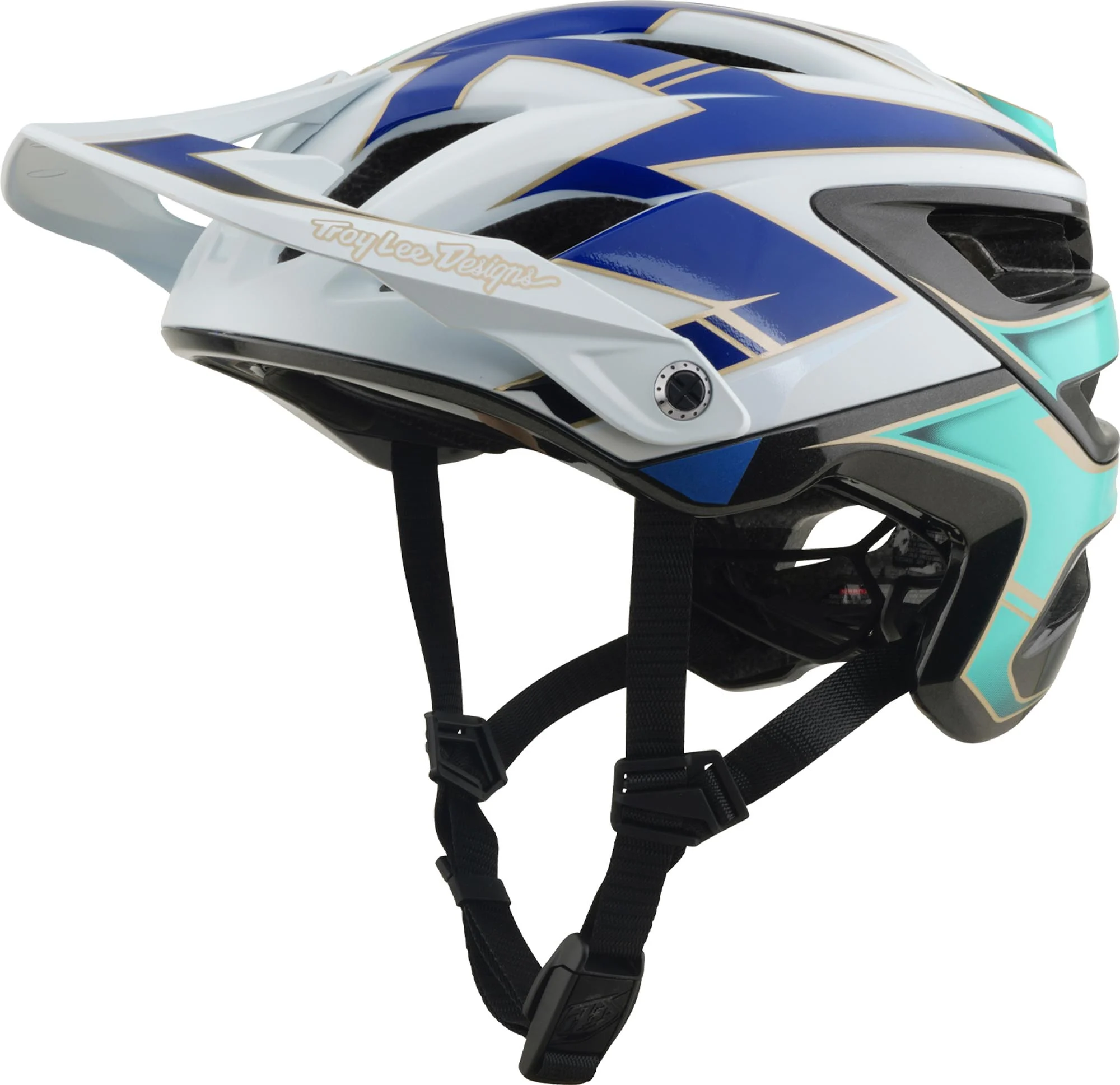 Troy Lee Designs A3 MIPS Electra Bicycle Helmet white/blue/green