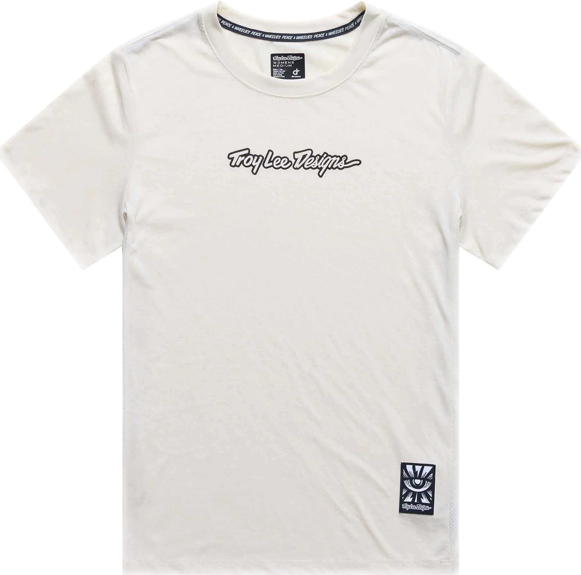 Troy Lee Designs Lilium Ride Signature Ladies Short Sleeve Bicycle Jersey beige/grey