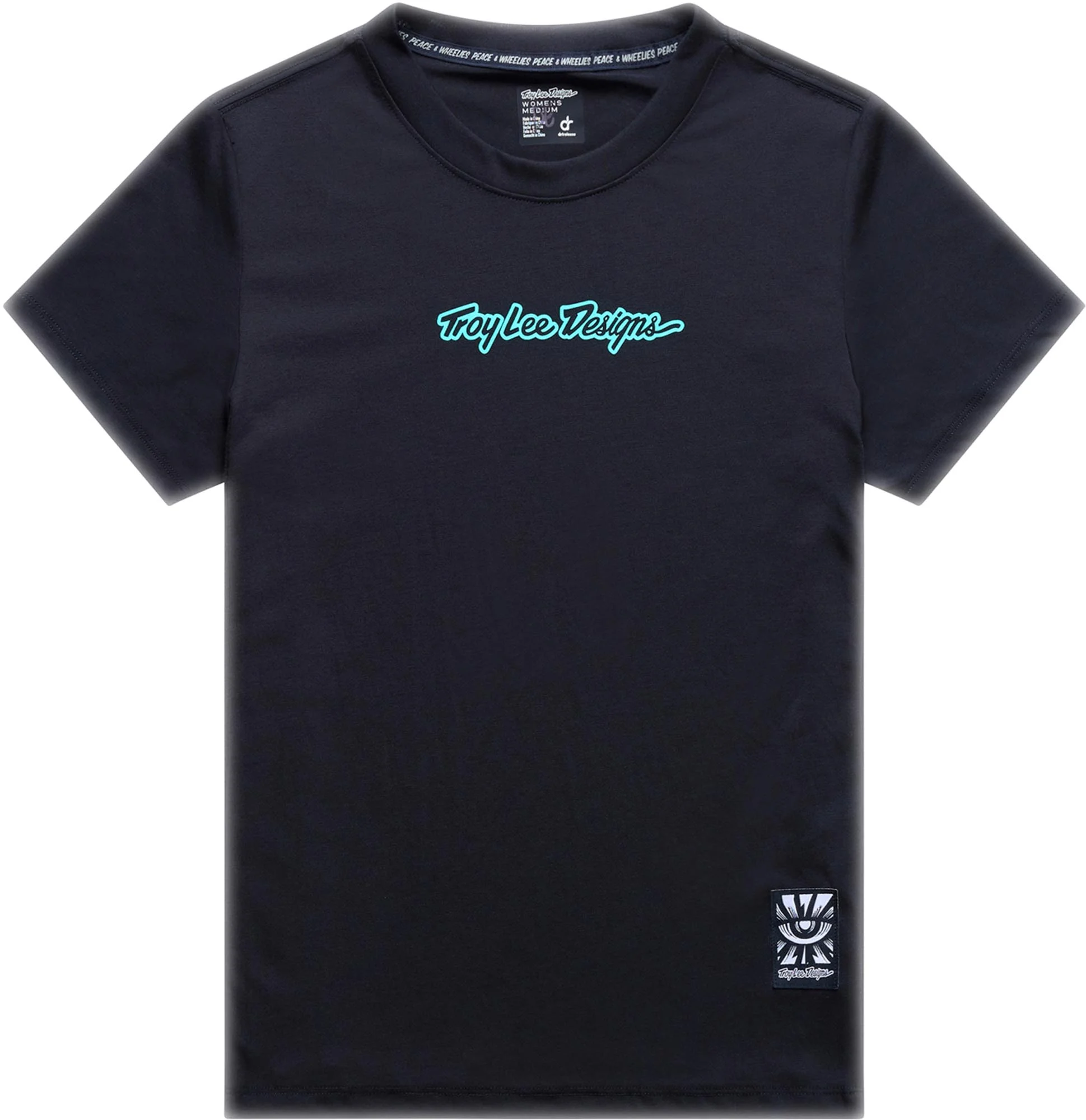 Troy Lee Designs Lilium Ride Signature Ladies Short Sleeve Bicycle Jersey black