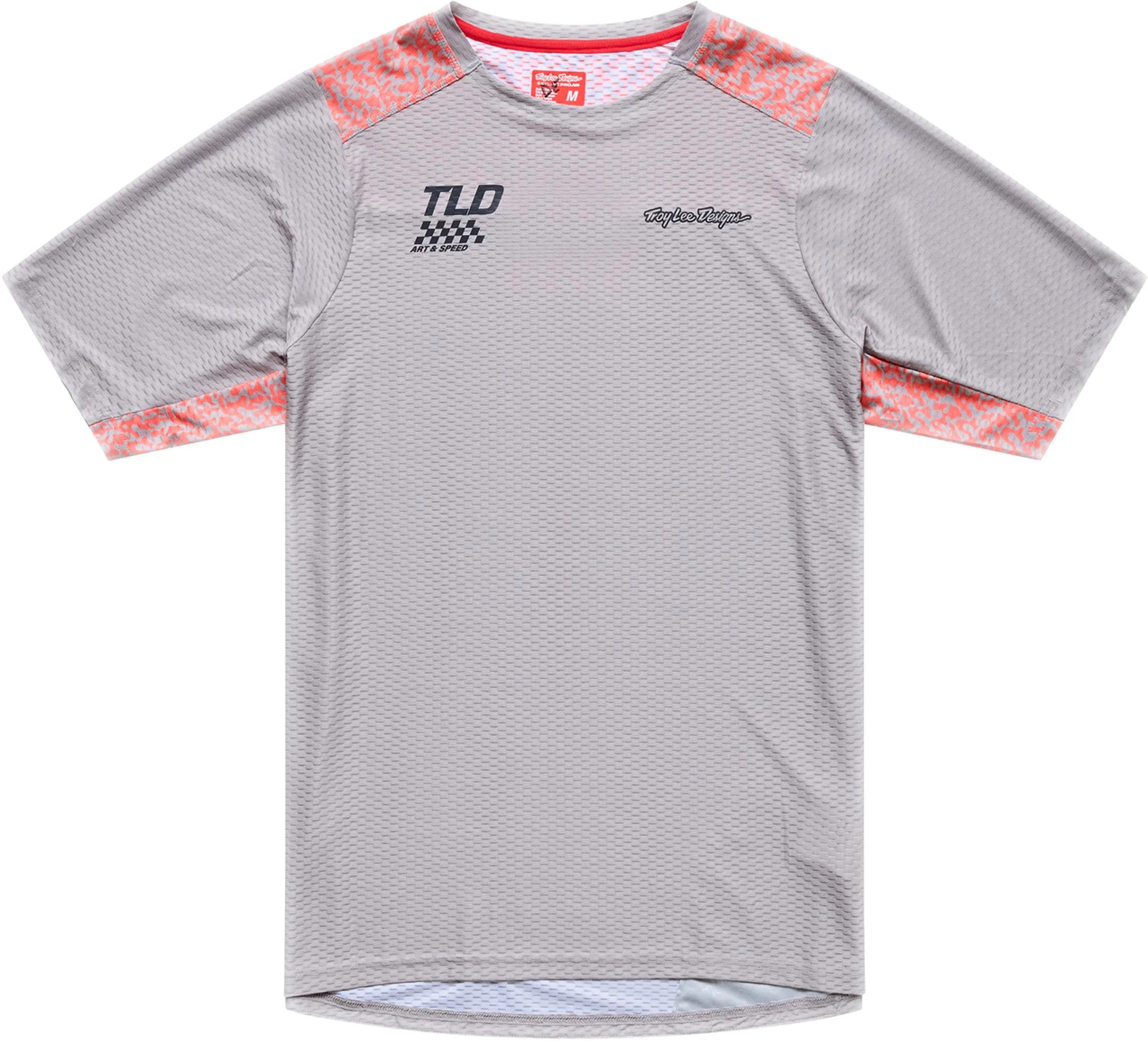 Troy Lee Designs Skyline Pro Air Ridgeline Short Sleeve Bicycle Jersey light grey
