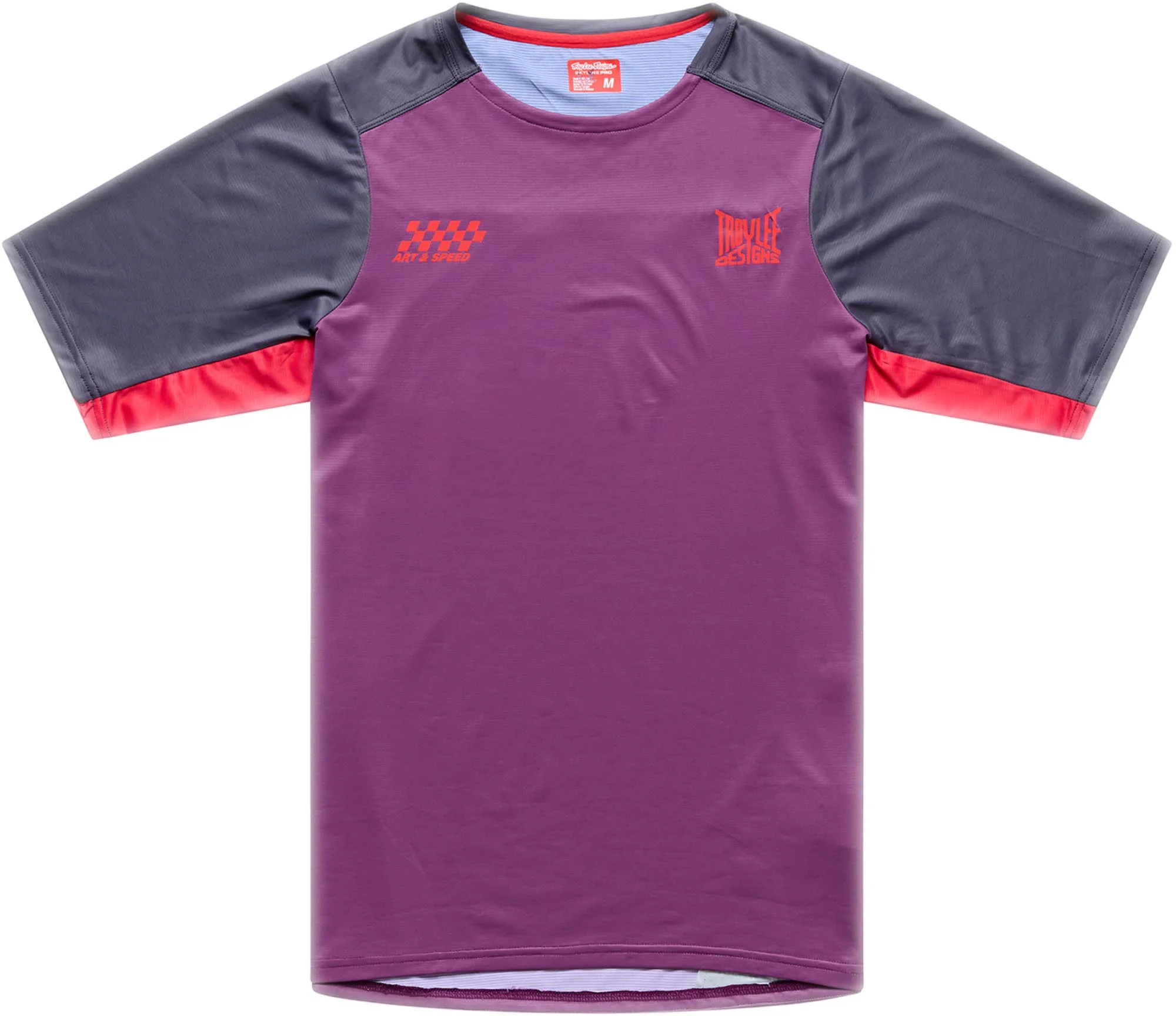 Troy Lee Designs Skyline Pro Fangs Short Sleeve Bicycle Jersey grey/fuchsia