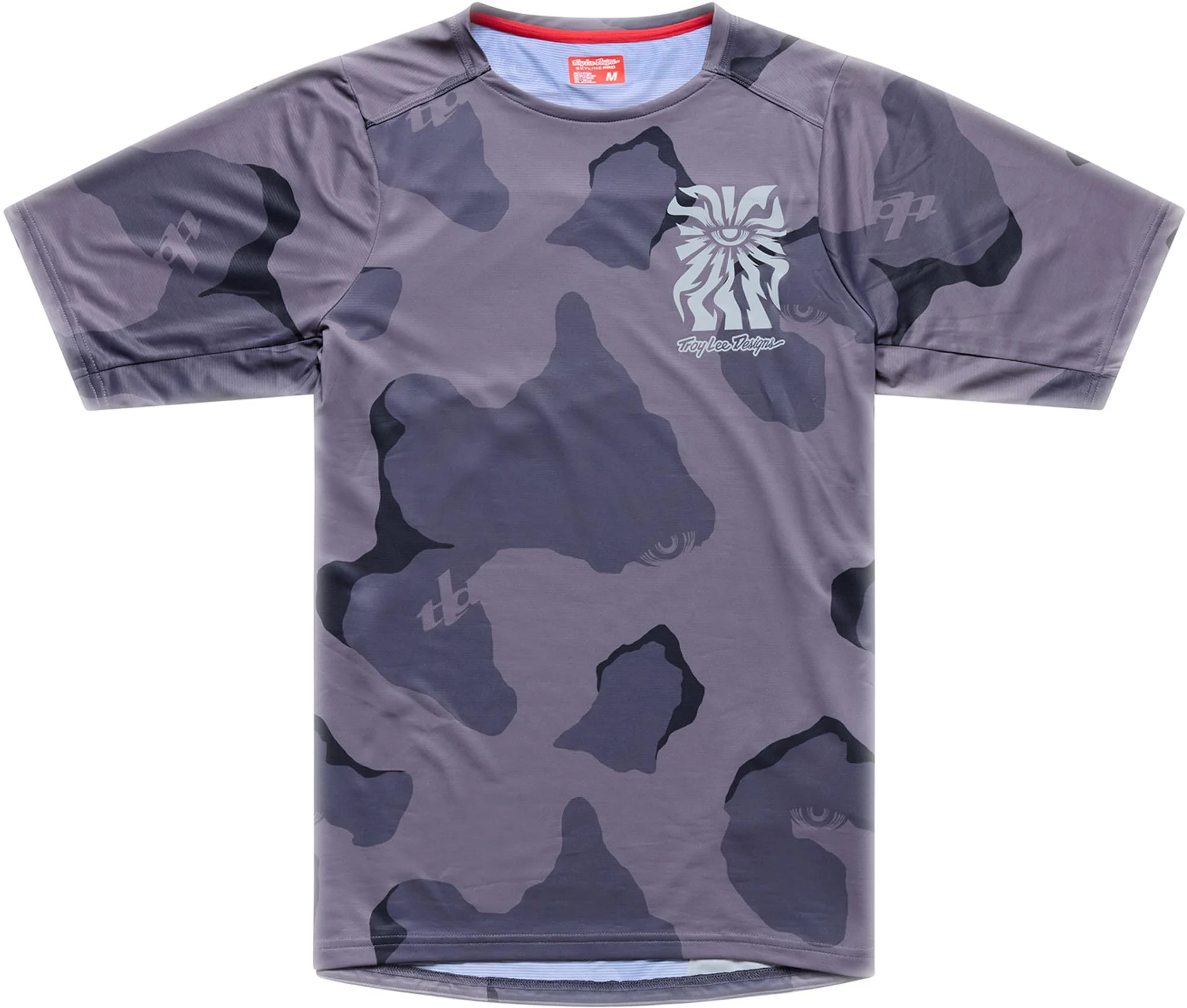 Troy Lee Designs Skyline Pro Flow Camo Short Sleeve Bicycle Jersey Dark Camouflage