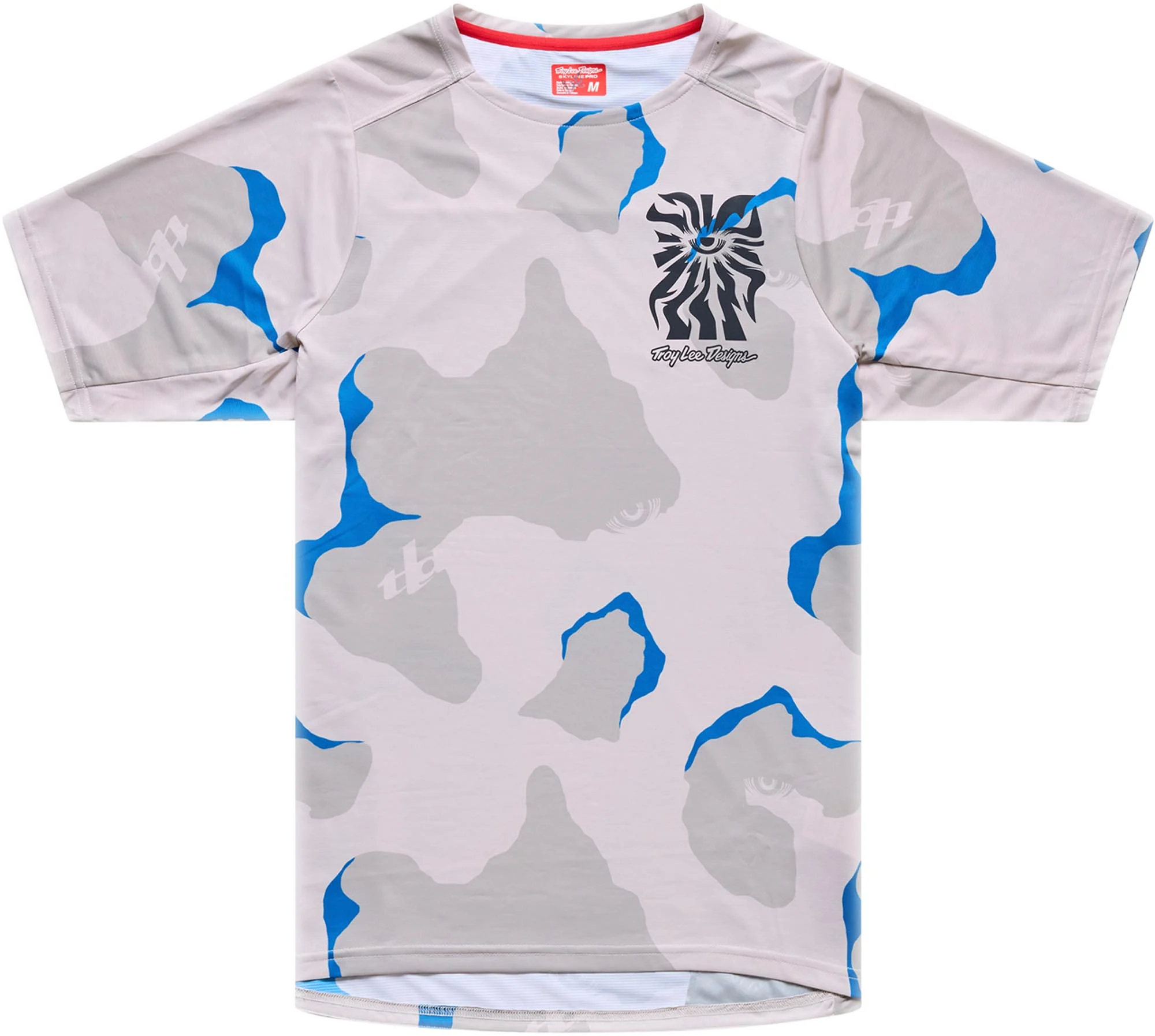 Troy Lee Designs Skyline Pro Flow Camo Short Sleeve Bicycle Jersey grey/camouflage